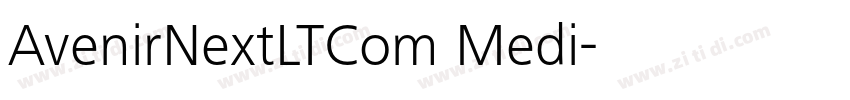 AvenirNextLTCom Medi字体转换